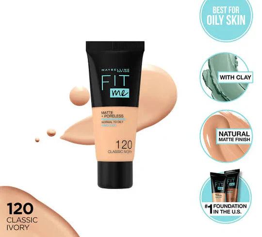 Maybelline New York Fit Me Matte & Poreless Liquid Foundation