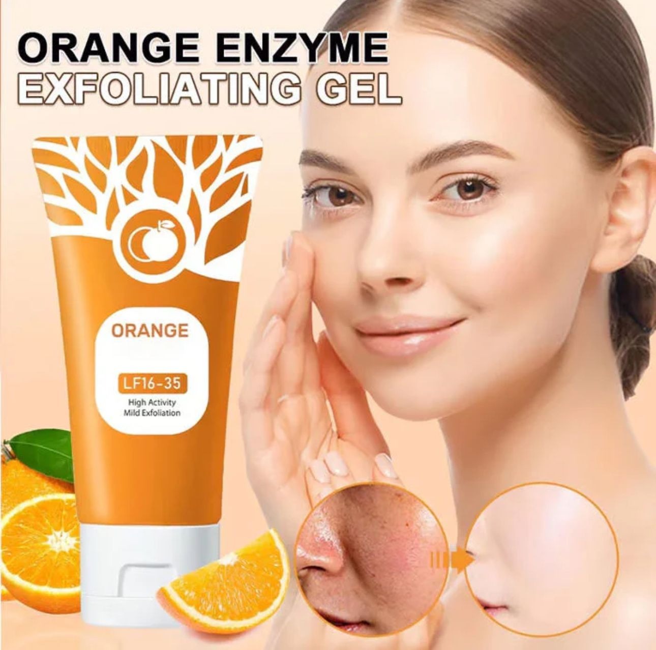 Orange Enzyme Exfoliating Gel – Brightening & Radiant Skin (50ml)