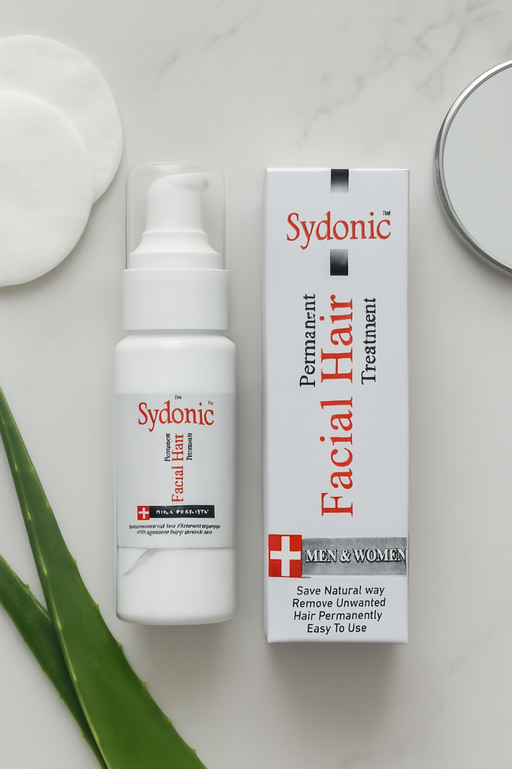 Sydonic Permanent Facial Hair Remover For Men & Women (30ml)