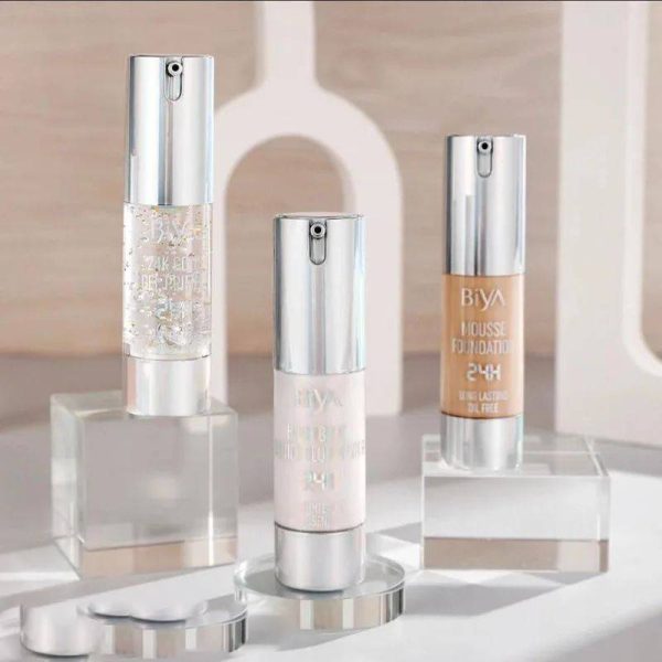 3 in 1 Biya 24k Gold Gel Primer Foundation Highlighter Set