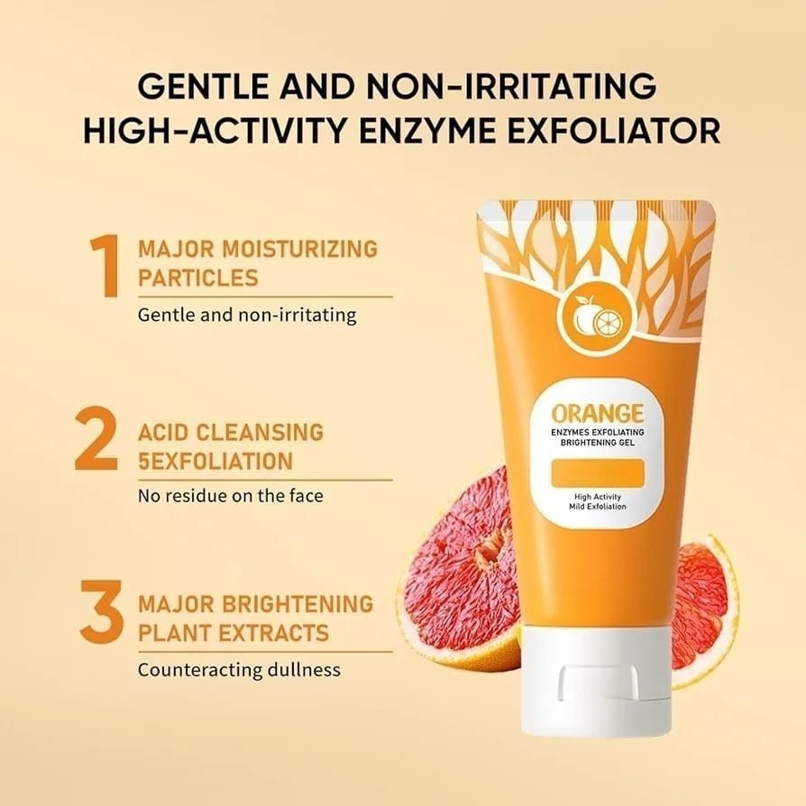 Orange Enzyme Exfoliating Gel – Brightening & Radiant Skin (50ml)