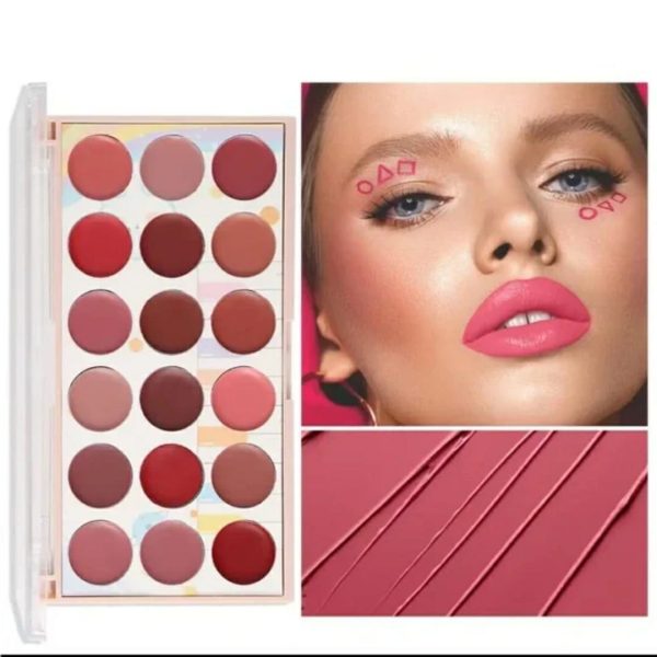 Moccallure Professional 18-colors Lipstick Kit