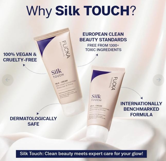 Flicka Silk Touch 3-in-1 Face Moisturizer & Primer