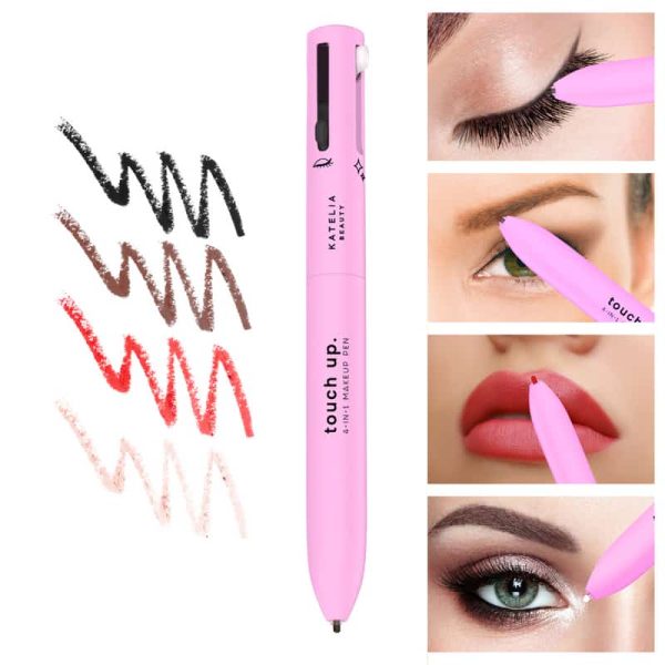 4-in-1 Waterproof Makeup Pen – Eyebrow, Lip Liner, Highlighter & Eyeliner